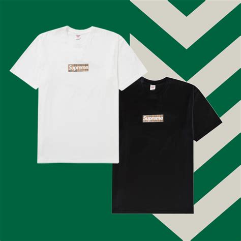 supreme x burberry box logo stockx|supreme burberry box t shirt.